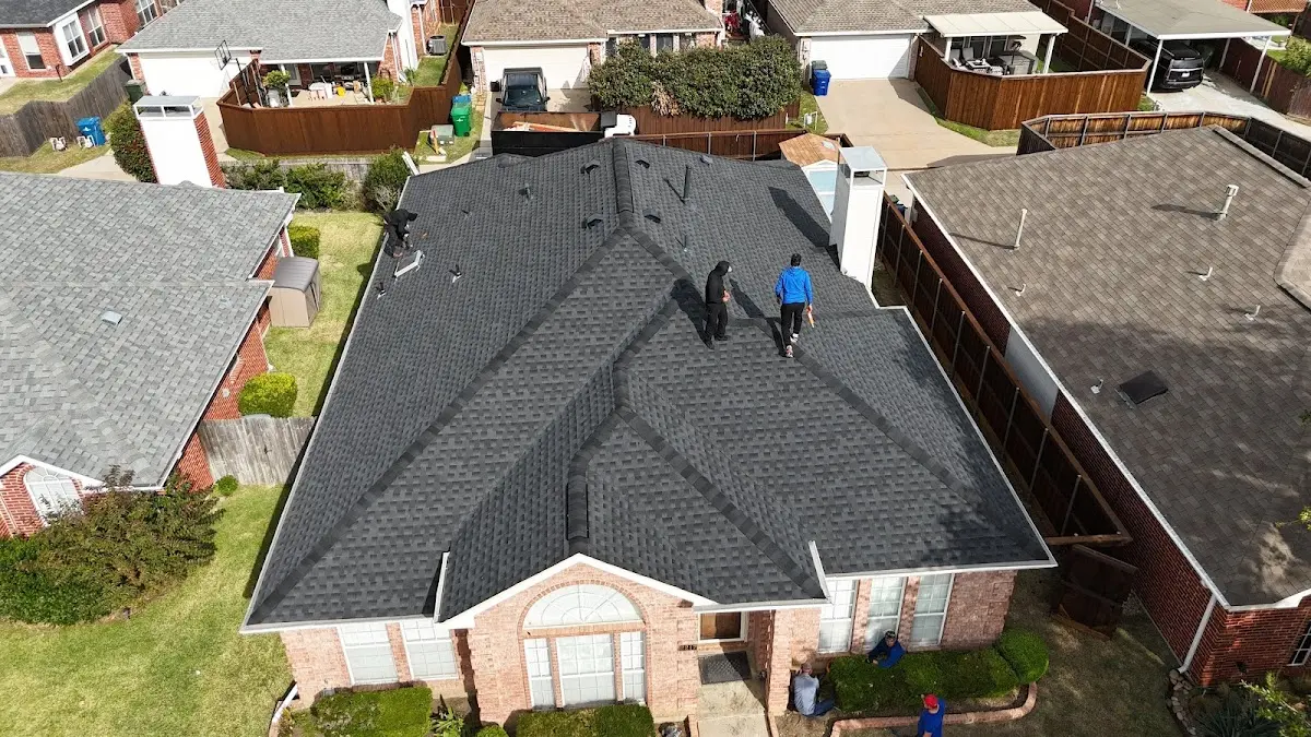Slate & Tile Roof Repair work in progress on a Oceano property